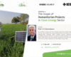 Scope of Humanitarian projects in the clean energy sector
